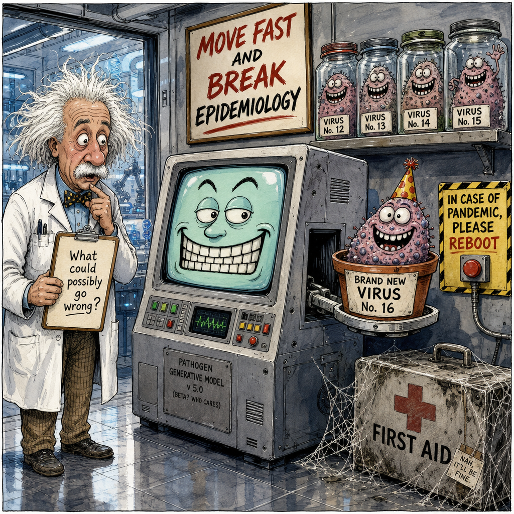 Political cartoon: It passed every test we forgot to write.